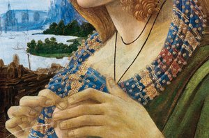 Retrato alegórico de una mujer Simonetta Vespucci. (detalle), 1480-1490 de Sandro Botticelli