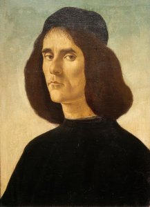 Retrato de Michael Marullus Tarchaniota de Sandro Botticelli