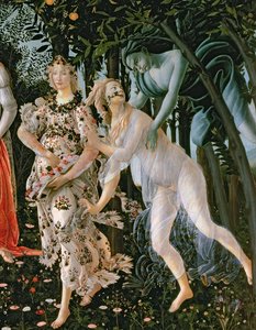 Detalle de Céfiro y Flora como la Hora de la Primavera de la Primavera