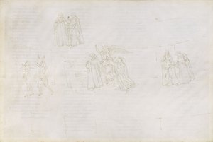 Dibujos para la «Divina Comedia» de Dante (Purgatorio, canto XVII) de Sandro Botticelli