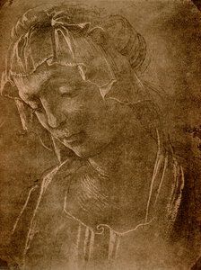 Cabeza femenina de Sandro Botticelli
