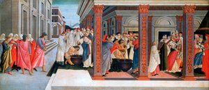 Cuatro Escenas de la Vida Temprana de San Zenobio, c1500 de Sandro Botticelli