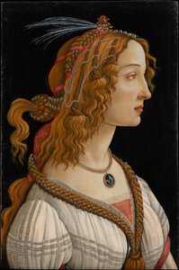 Retrato idealizado de una dama (Retrato de Simonetta Vespucci como ninfa)