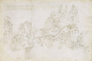 Ilustración de la Divina Comedia de Dante Alighieri Purgatorio 31, 1480-1490 de Sandro Botticelli