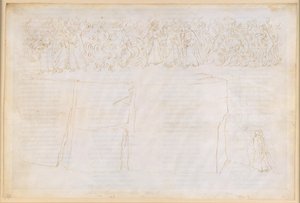 La Divina Comedia, Purgatorio XXV. Ascenso al séptimo círculo del Purgatorio: explicación sobre la materialidad de las sombras; penitencia de los lujuriosos de Sandro Botticelli