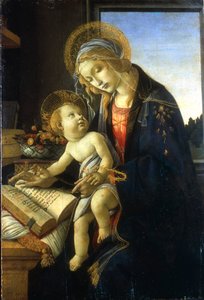 Madonna y el Niño, Madonna del Libro (1483) de Sandro Botticelli