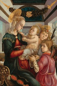 Madonna y Niño con Ángeles de Sandro Botticelli