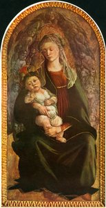Madonna en gloria con serafines, c. 1469-1470, 1937 de Sandro Botticelli