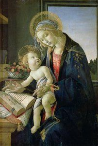 Madonna del Libro c. 1480-81 de Sandro Botticelli