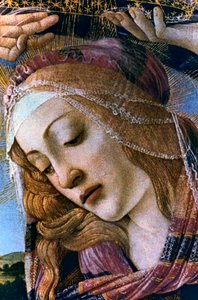 Madonna del Magnificat (detalle), 1482 de Sandro Botticelli