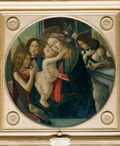 María con el niño, el joven Juan y dos ángeles