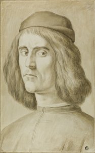 Busto de retrato de un joven