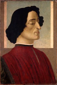 Retrato de Giuliano de Medici 1453-1478, ca. 1475 de Sandro Botticelli