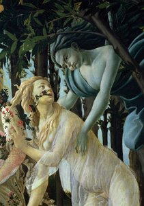Primavera: detalle de Céfiro y Flora