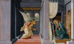 La Anunciación, c.1485 de Sandro Botticelli