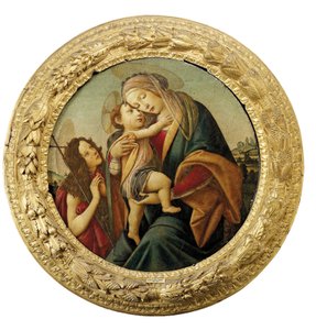 La Virgen y el Niño con el joven San Juan Bautista de Sandro Botticelli