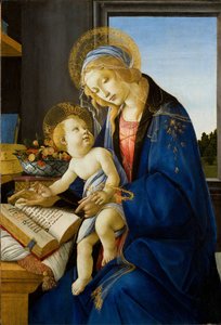 La Virgen y el Niño (La Madonna del Libro) de Sandro Botticelli