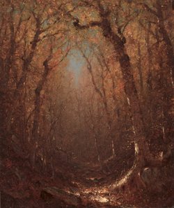 Otoño, un sendero en el bosque de Sanford Robinson Gifford
