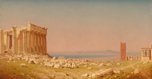 Ruinas del Partenón, 1880 de Sanford Robinson Gifford