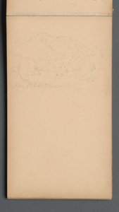 Cuaderno de bocetos, página 08: Montaña Carter de Sanford Robinson Gifford