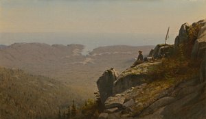 El Artista Dibujando en Mount Desert, Maine, 1864-1865 de Sanford Robinson Gifford