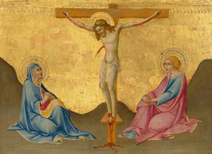 La crucifixión de Sano di Pietro