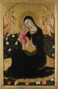 La Virgen y el Niño con ángeles Madonna de la Humildad, mediados del siglo XV