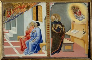 San Agustín de Hipona (detalle) de Sano di also Ansano di Pietro di Mencio Pietro