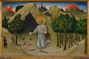 San Jerónimo penitente ... de Sano di also Ansano di Pietro di Mencio Pietro