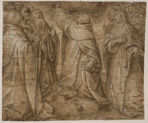 Santos Domingo, Catalina de Siena y un grupo de otros santos de Sante Creara de Fochegioli