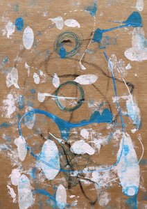 Movimiento azul abstracto de Santhosh ch