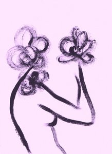 Flor desnuda abstracta de Santhosh ch