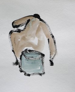 Boceto abstracto de un desnudo de Santhosh ch