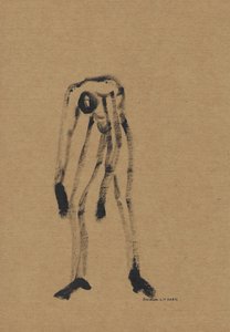 Figura oscura inclinada de Santhosh ch