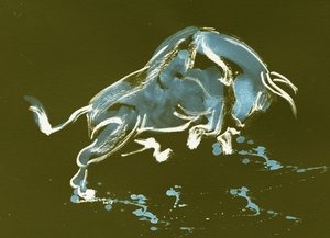 El toro azul al ataque de Santhosh ch
