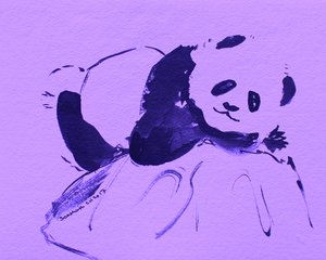 Lindo panda morado de Santhosh ch