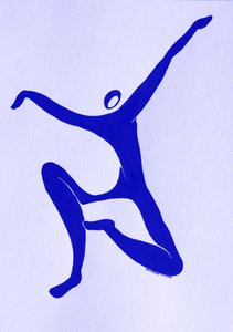 Dinámica bailarina azul de Santhosh ch