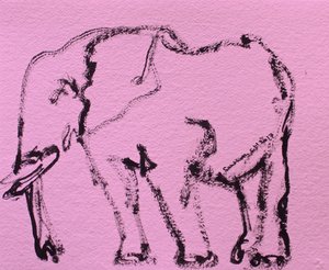 Boceto expresivo de elefante de Santhosh ch