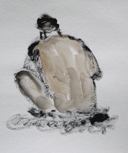 Boceto expresivo de una figura desnuda de Santhosh ch
