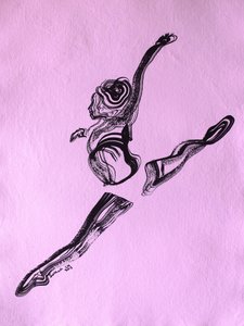 Fluido salto de ballet de Santhosh ch