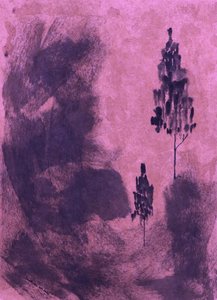 Paisaje de sombras púrpuras