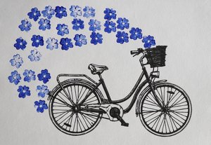 Flores de bicicleta caprichosas de Santhosh ch