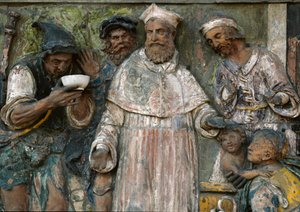 Las Siete Obras de Misericordia, dar de beber a los sedientos de Santi Buglioni
