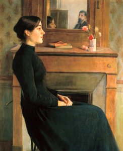 Retrato de una mujer de Santiago Rusinol i Prats