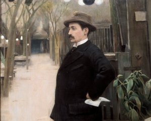 Retrato del pintor Miguel Utrillo (1862-1934) durante su estancia en París (detalle)