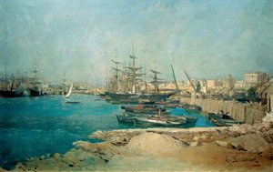 Barcelona, puerto de Santiago Rusiñol