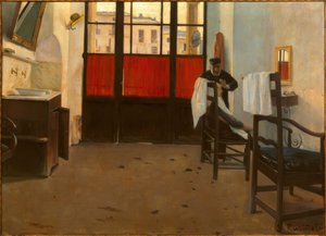 El peluquero de Puigcerdà de Santiago Rusiñol