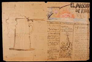 El mascaró de proa. Cabecera ilustrada y manuscrita de Santiago Rusiñol