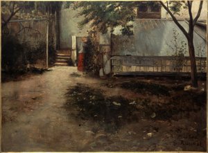El patio de mi casa de Santiago Rusiñol