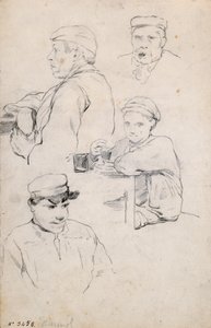 Estudio de figuras de Santiago Rusiñol